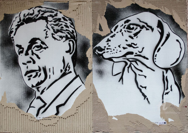 Nicolas Sarkozy et son chien